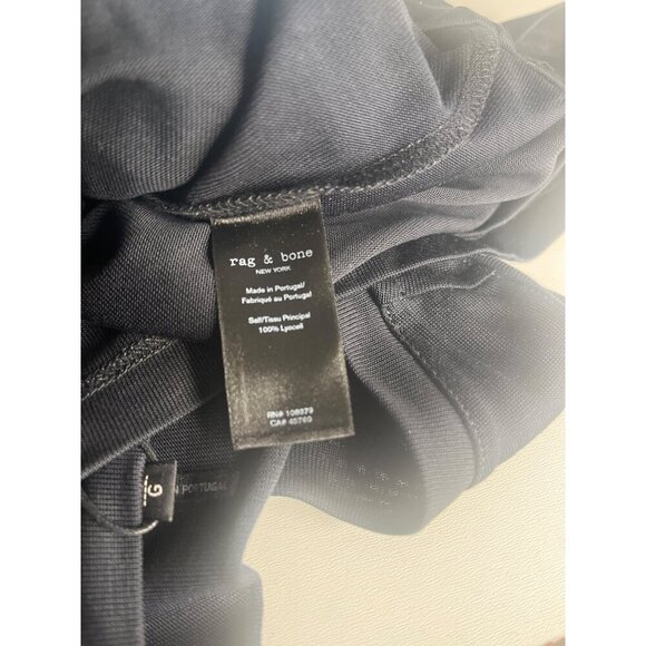 Rag & Bone Rower Belted Midi Dress NEW with Tags Black Color Size Large Ladies - Picture 10 of 13